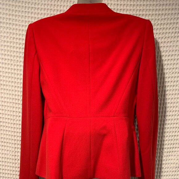NEW Ann Taylor Ladies Red Collar Less Blazer - Picture 6 of 9